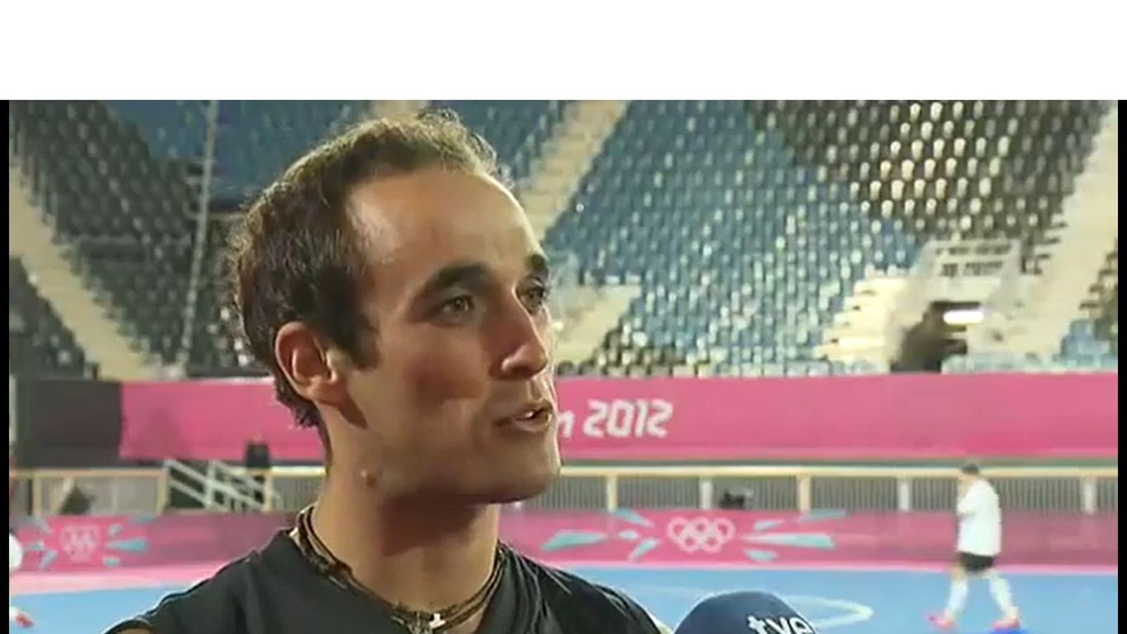 Carles Ballbè, entrevistado por TVE durante las olimpiadas de 2021.