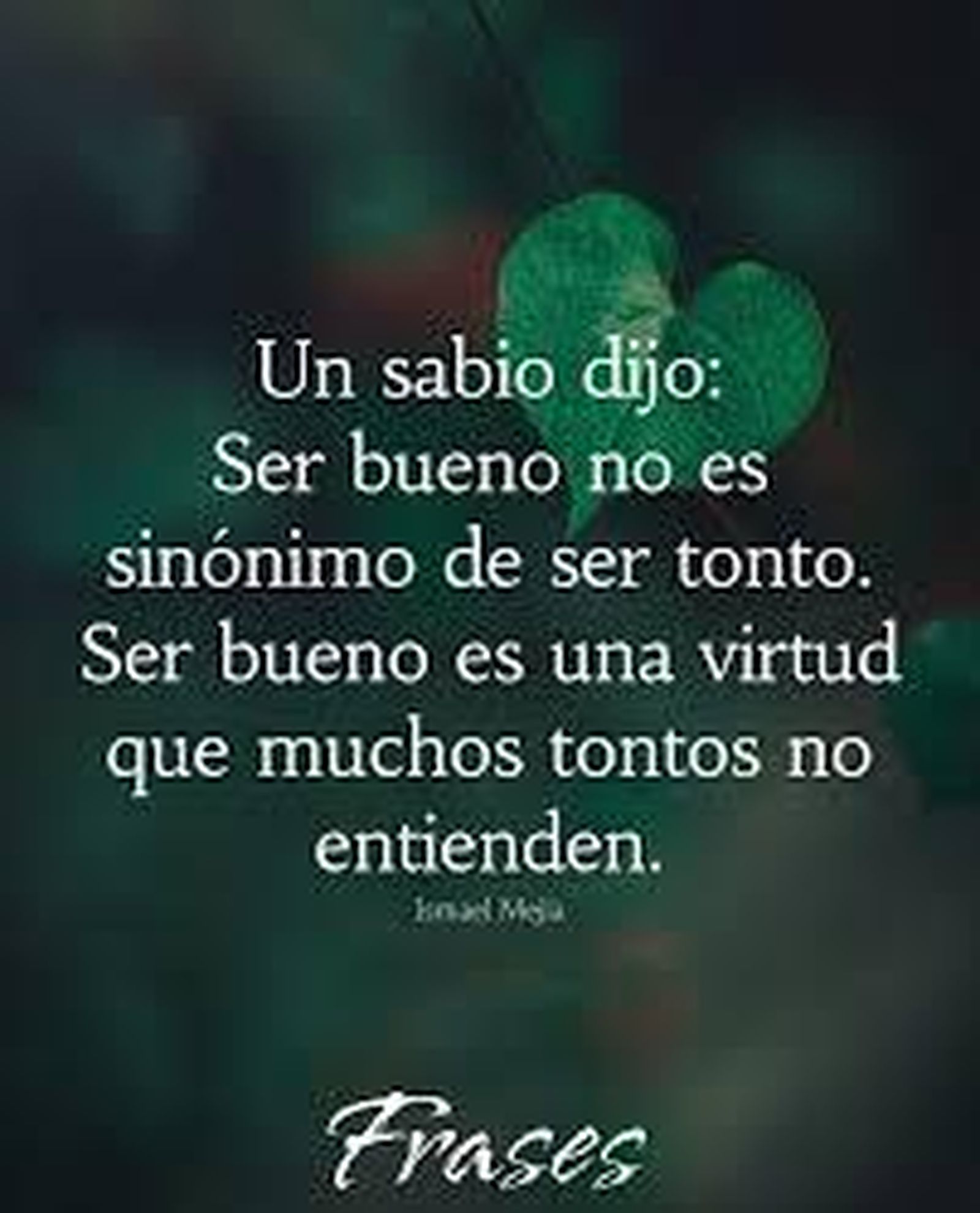 Ser bueno no es ser tonto