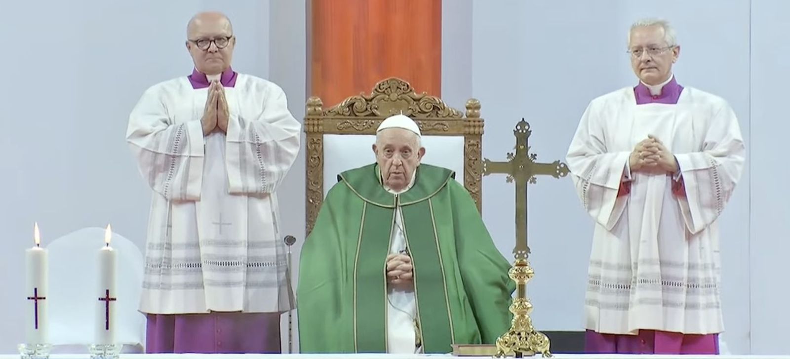 Francisco, en la misa