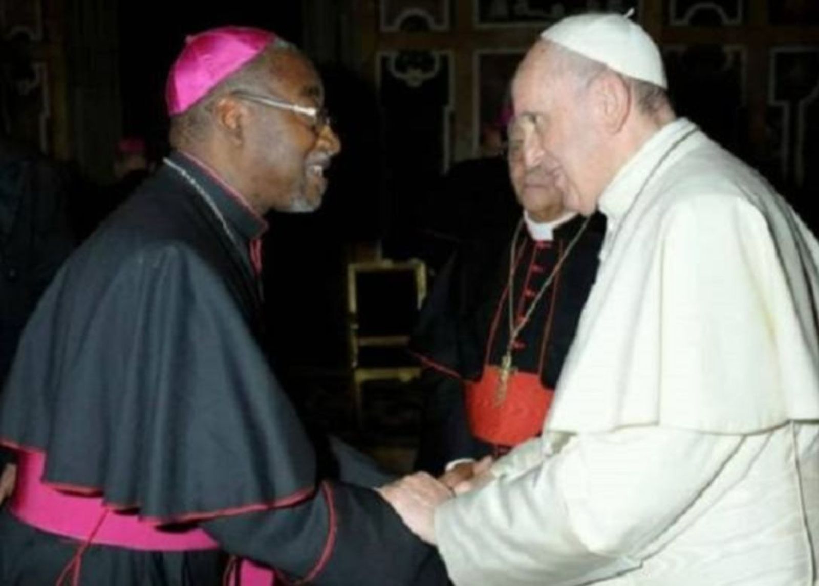 Jean Patrick Iba-Ba con el Papa