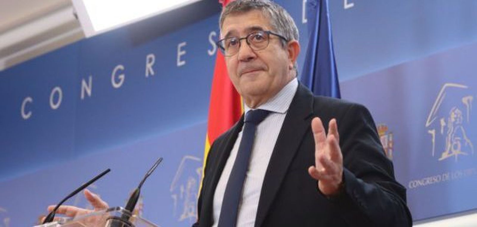 El portavoz del PSOE en el Congreso, Patxi López