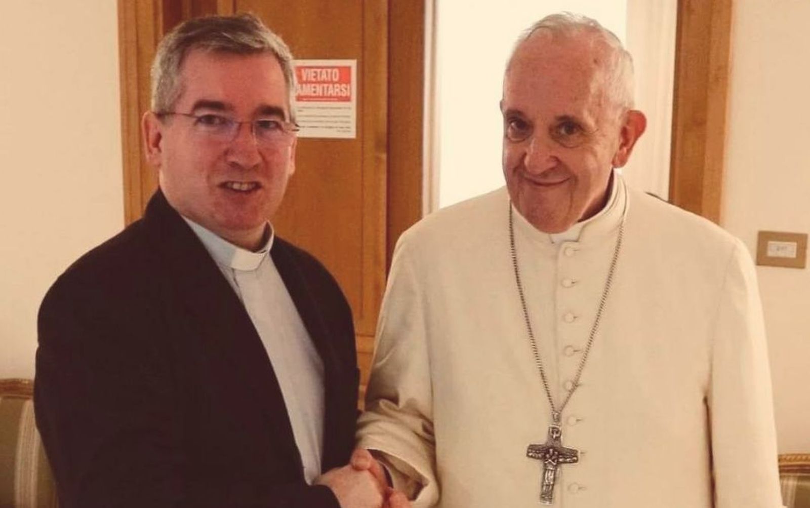 El Papa y Fernando Prado