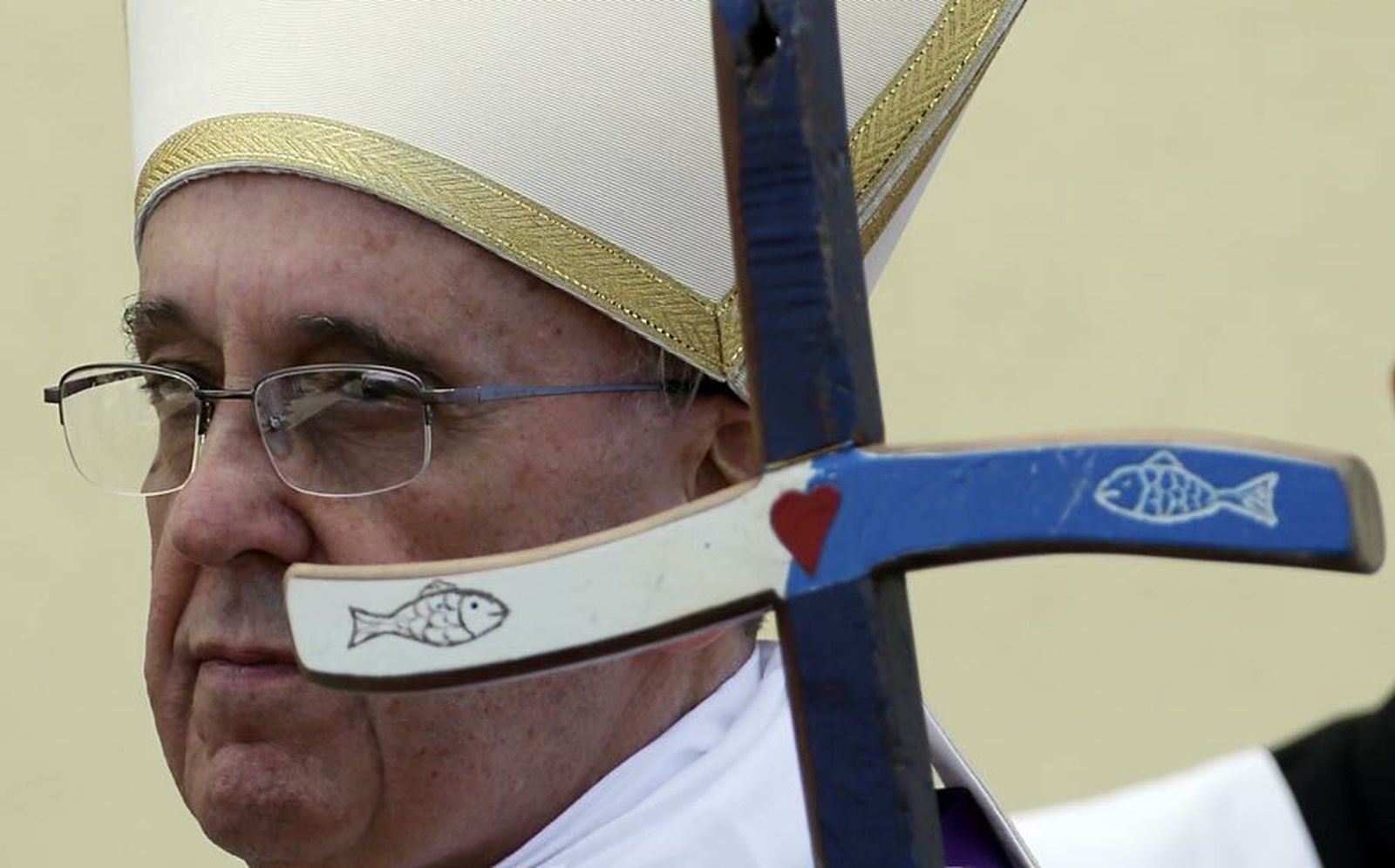 Francisco en Lampedusa