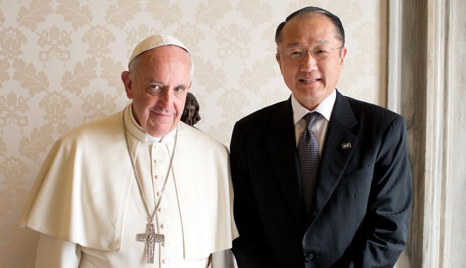 El Papa y el presidente del Banco Mundial