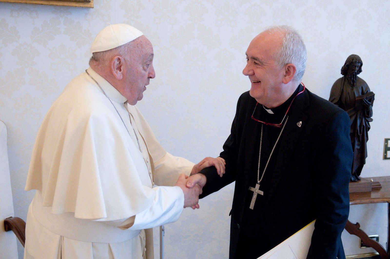 Pérez Pueyo, con el Papa Francisco