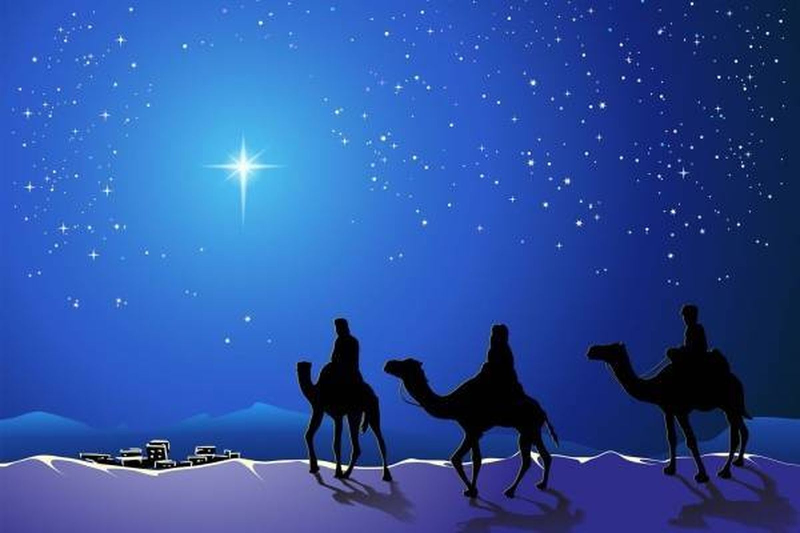 Los Magos y la estrella de Belén