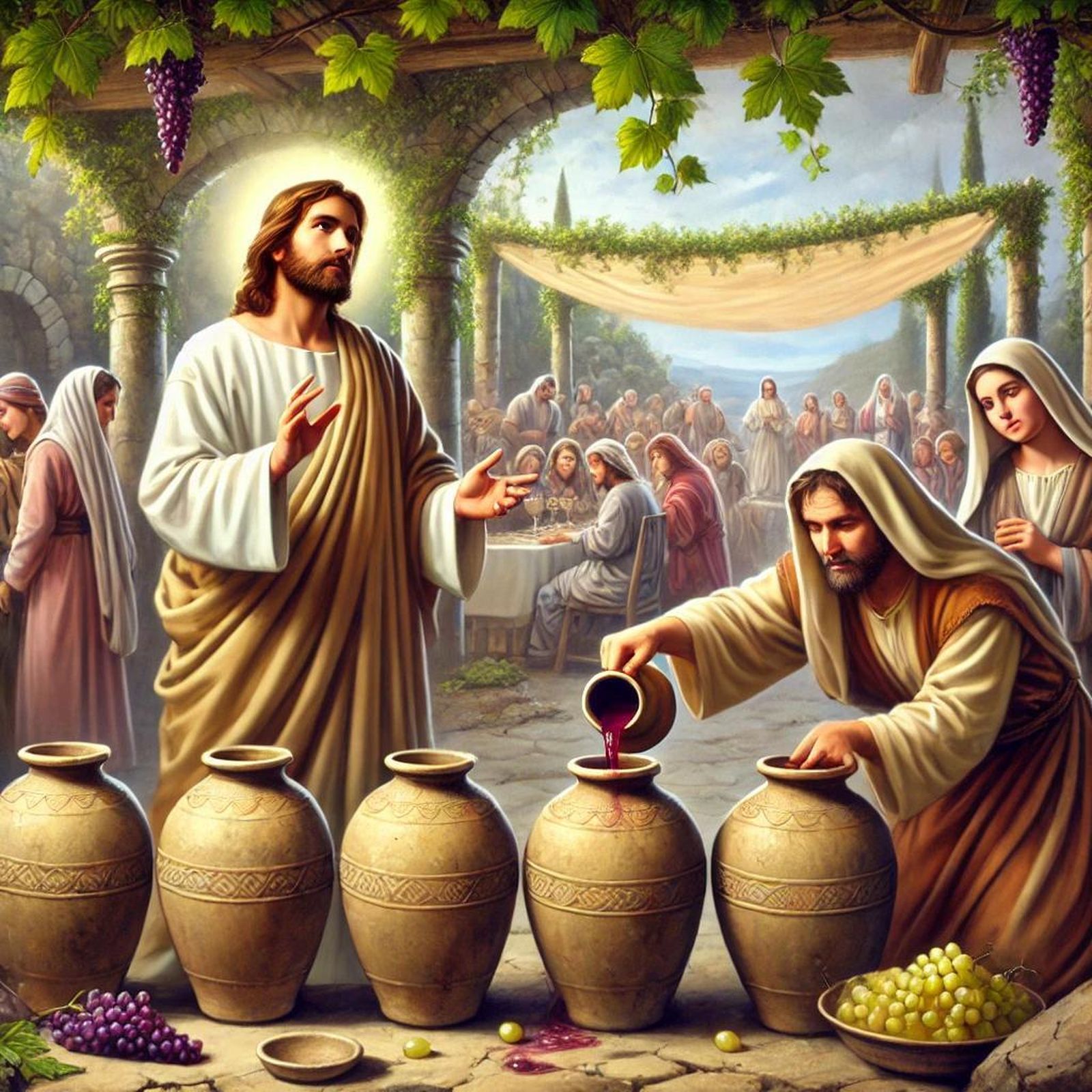 Jesús, en las Bodas de Caná