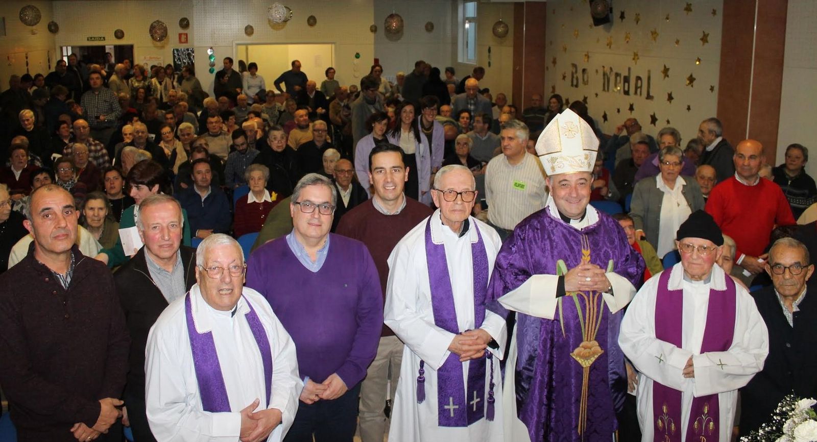 De las Heras, en una celebración