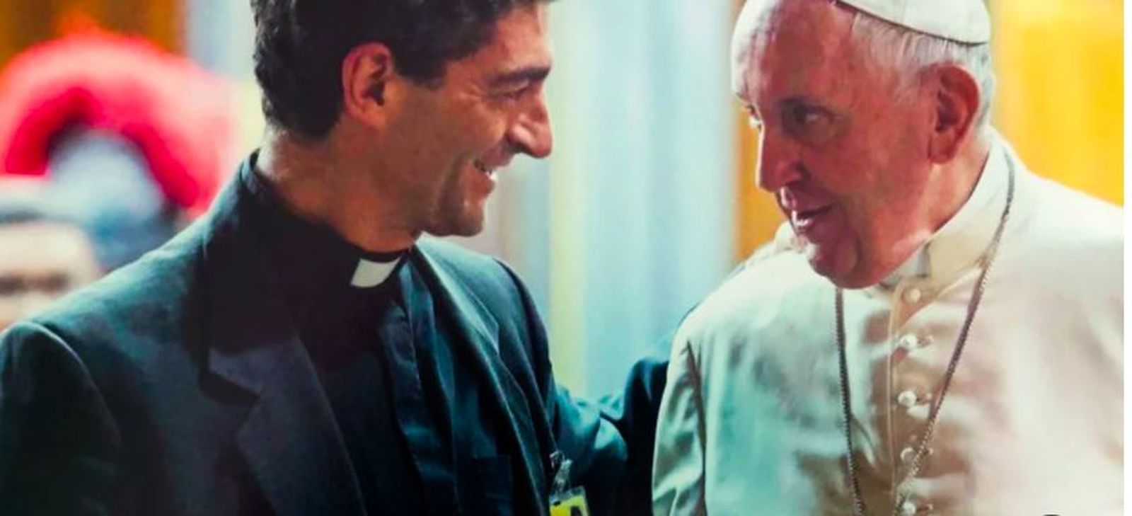 Augusto Zampini, con el Papa Francisco