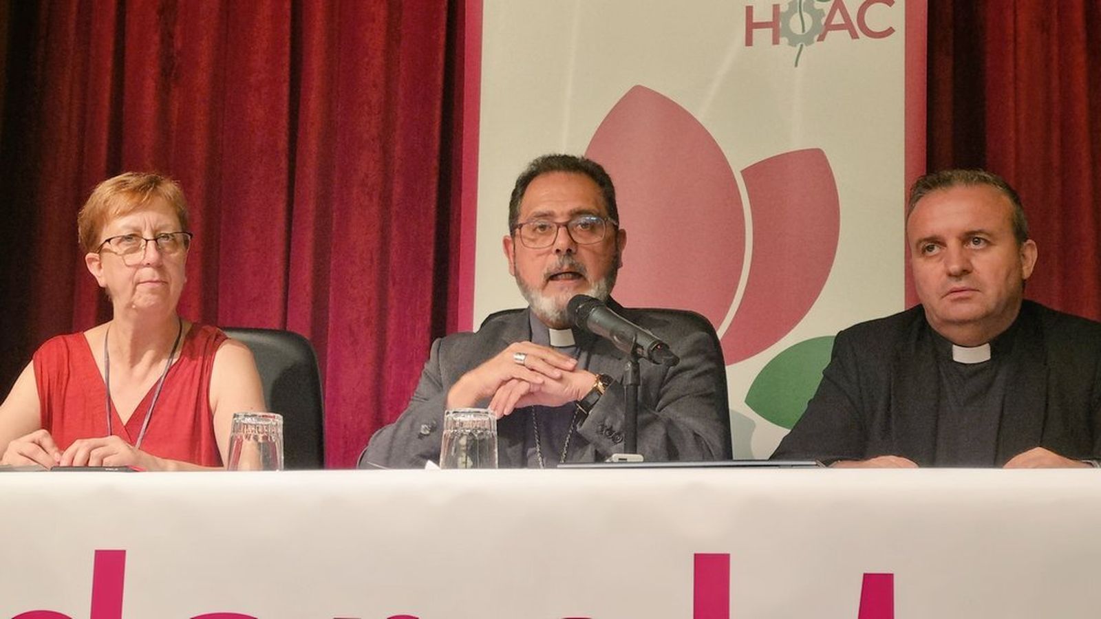 Maru Megina, Vicente Martín y Luisma Romero (d)