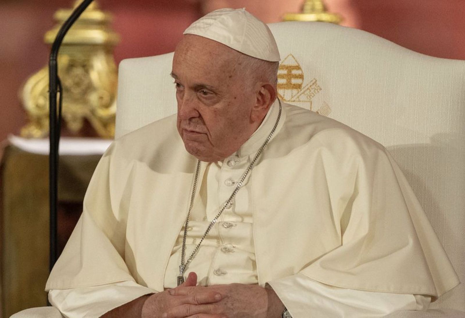 Francisco, en el Monasterio de los Jerónimos, en Lisboa