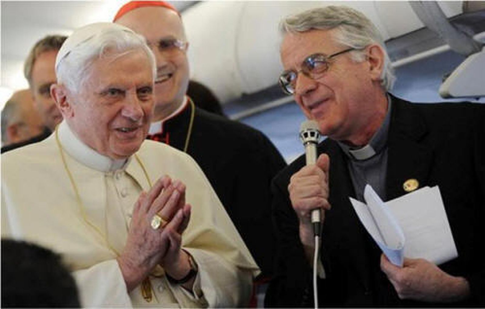 Lombardi con el papa Benedicto XVI