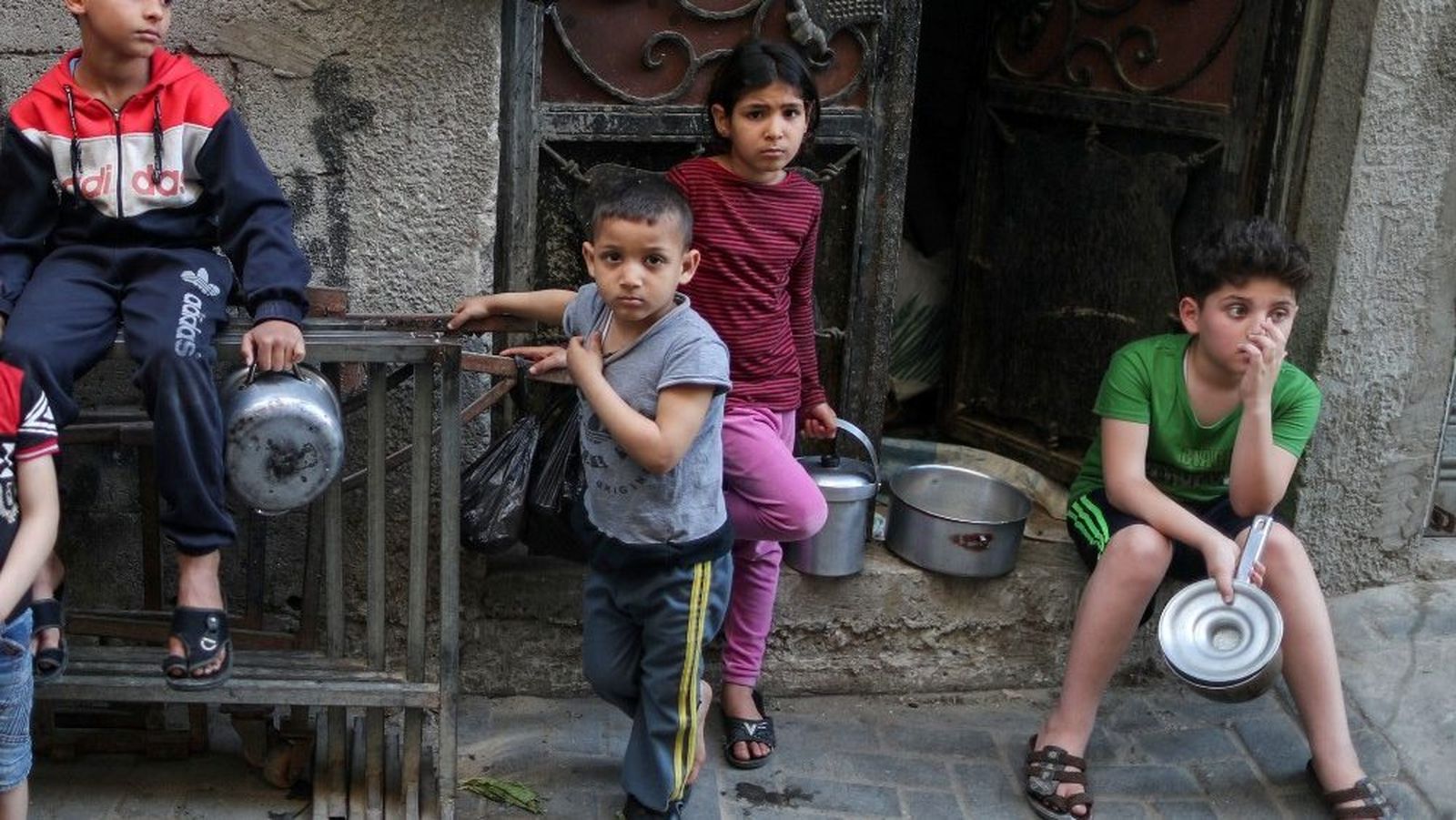 Niños palestinos de Gaza