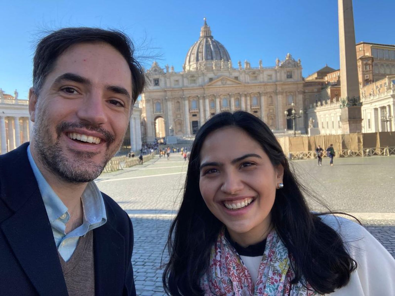Diego, durante una visita al Vaticano