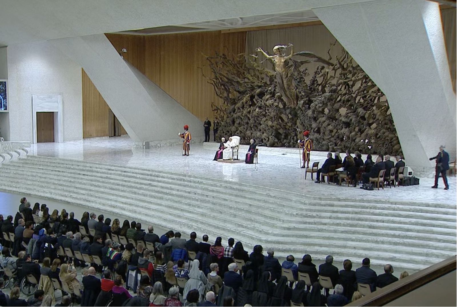 Vista del Aula Pablo VI durante la audiencia general