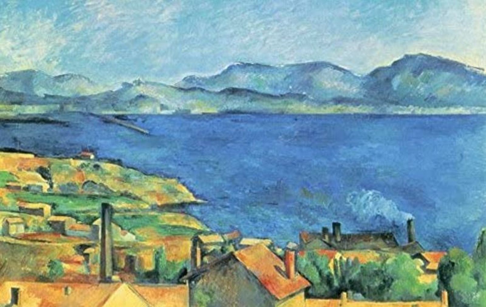 Detalle de 'El golfo de Marsella", de Cèzanne