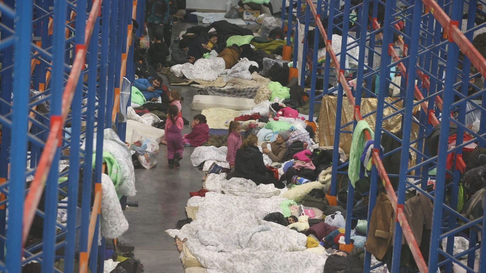 Migrantes en la frontera bielorrusa-polaca