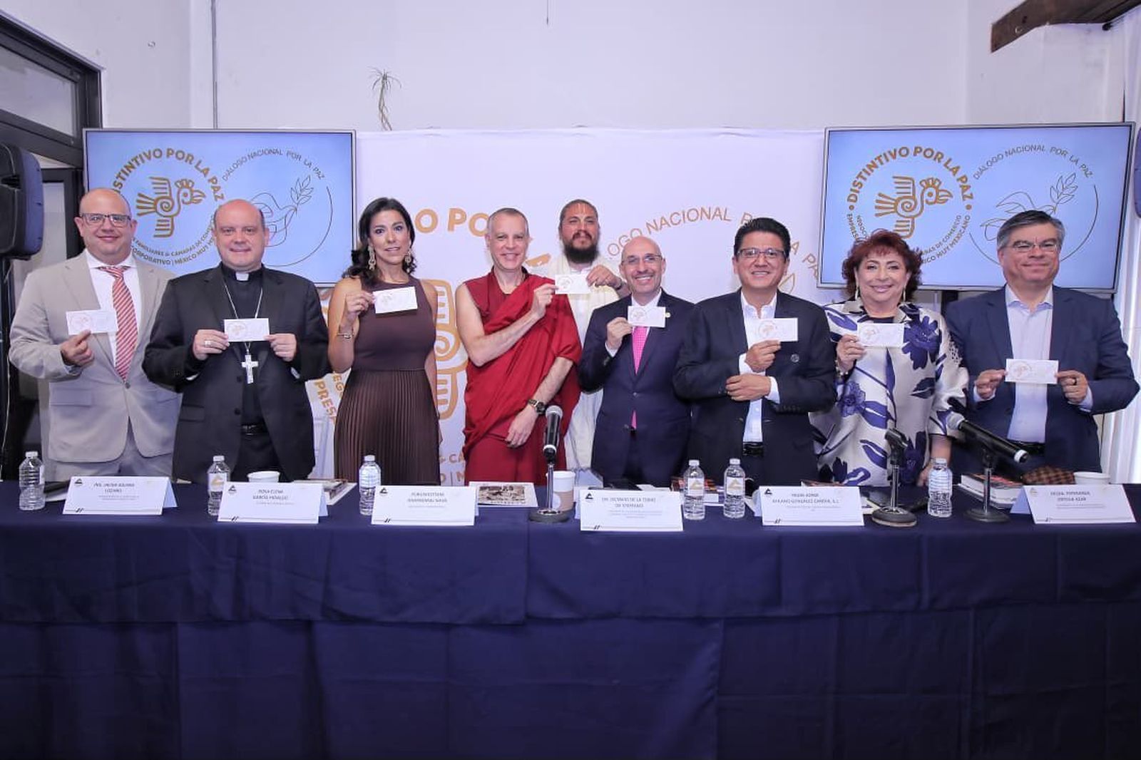 Líderes empresariales, religiosos y académicos se unen para presentar la iniciativa"Empresas por la Paz"
