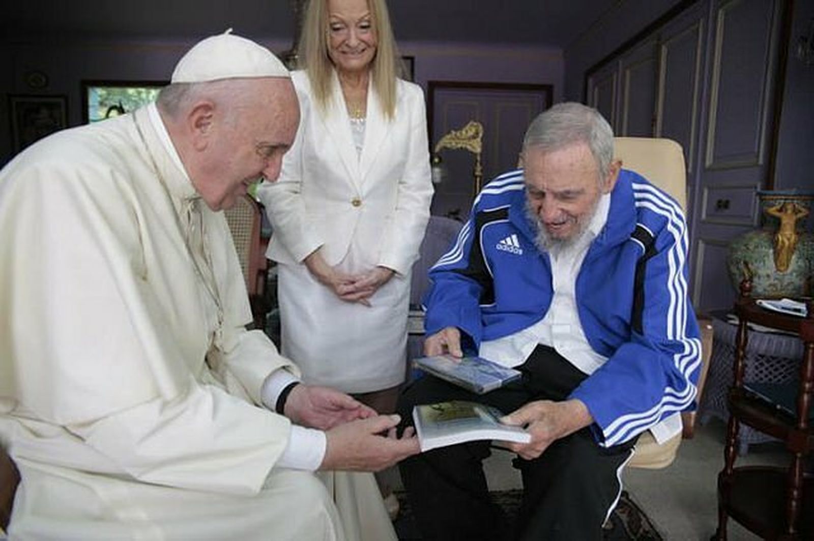 El Papa Francisco, con Fidel Castro