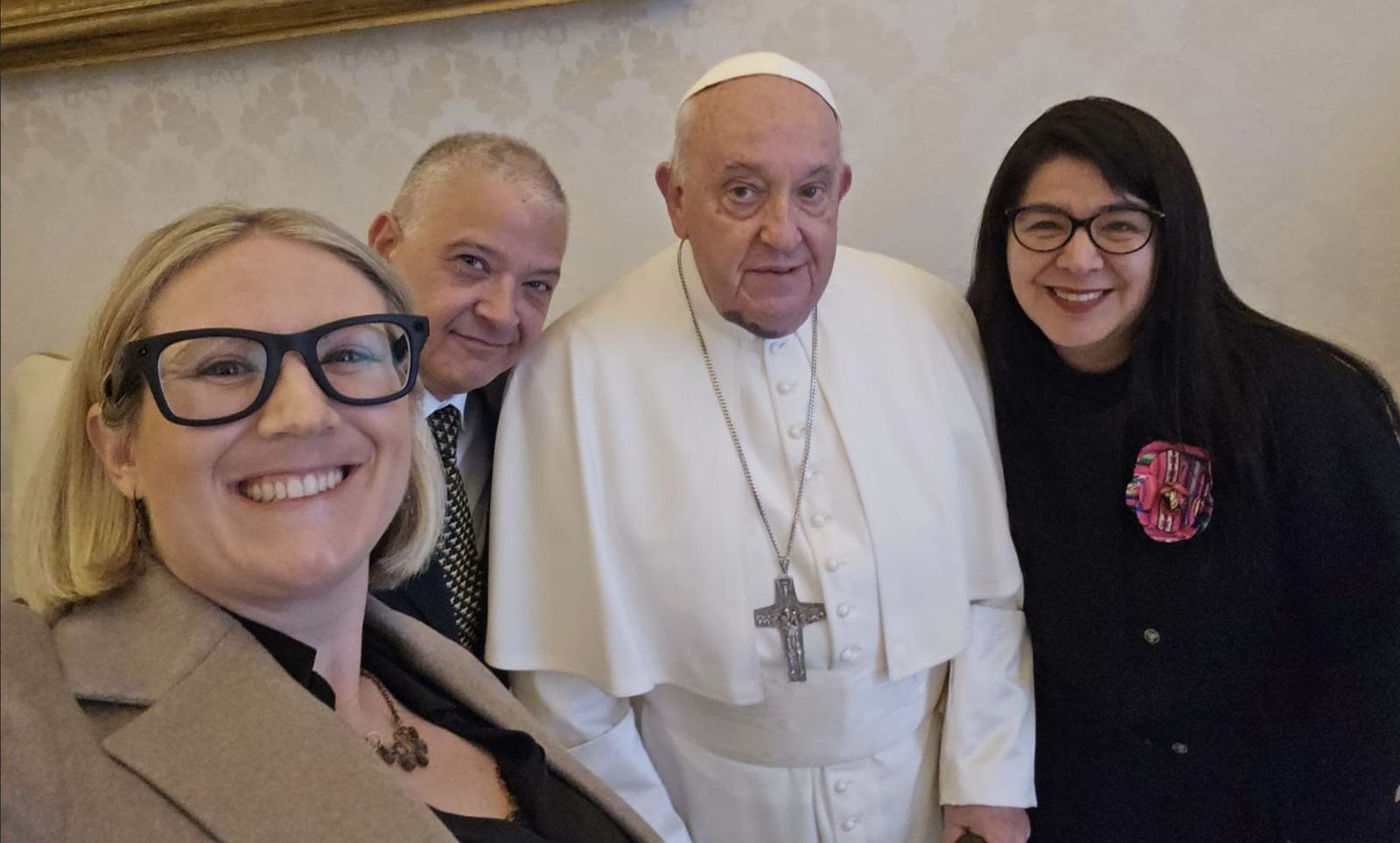 Papa, con Allen, Salinas y Ugaz