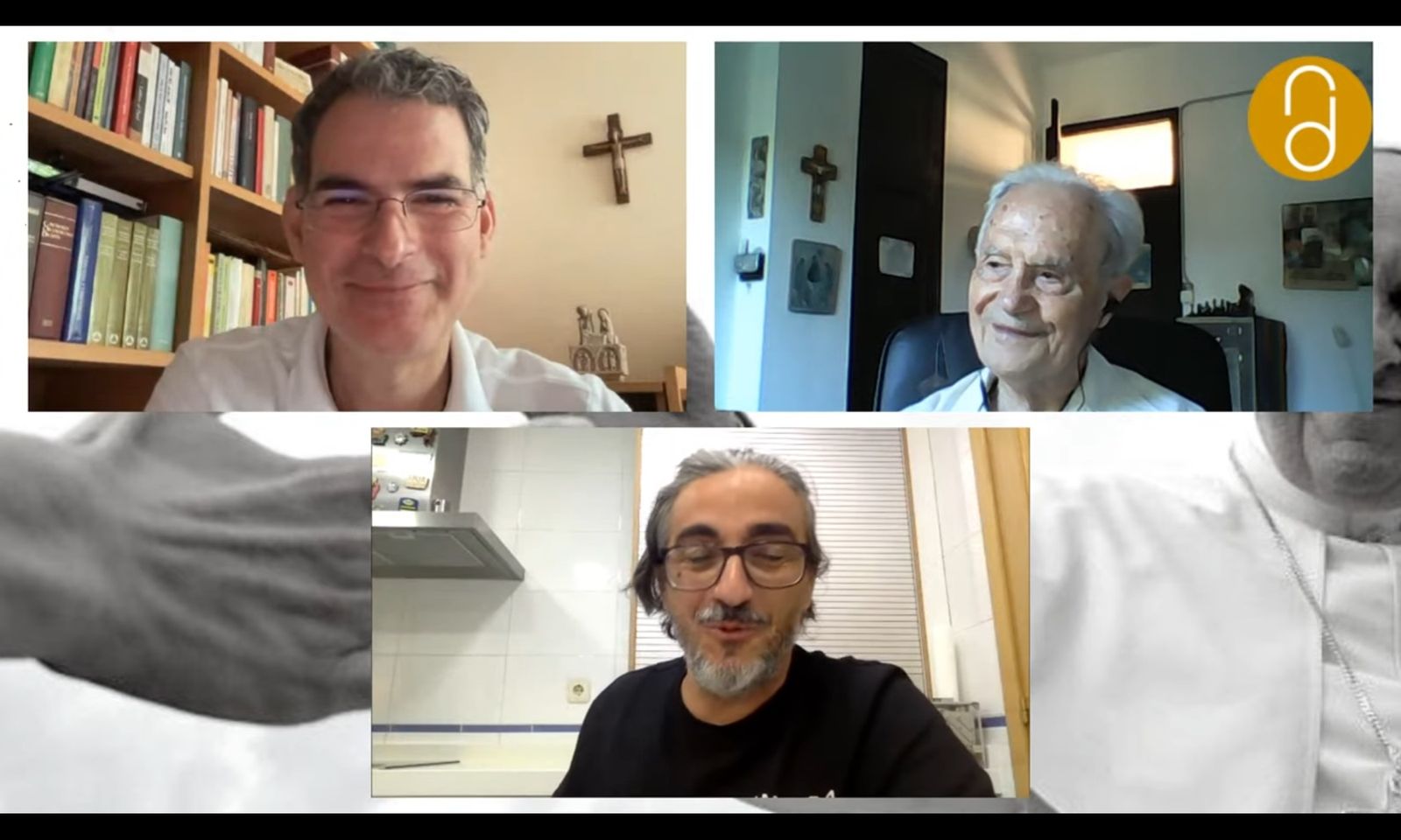 Rafael Luciani, José Ignacio González Faus y Jesús Bastante