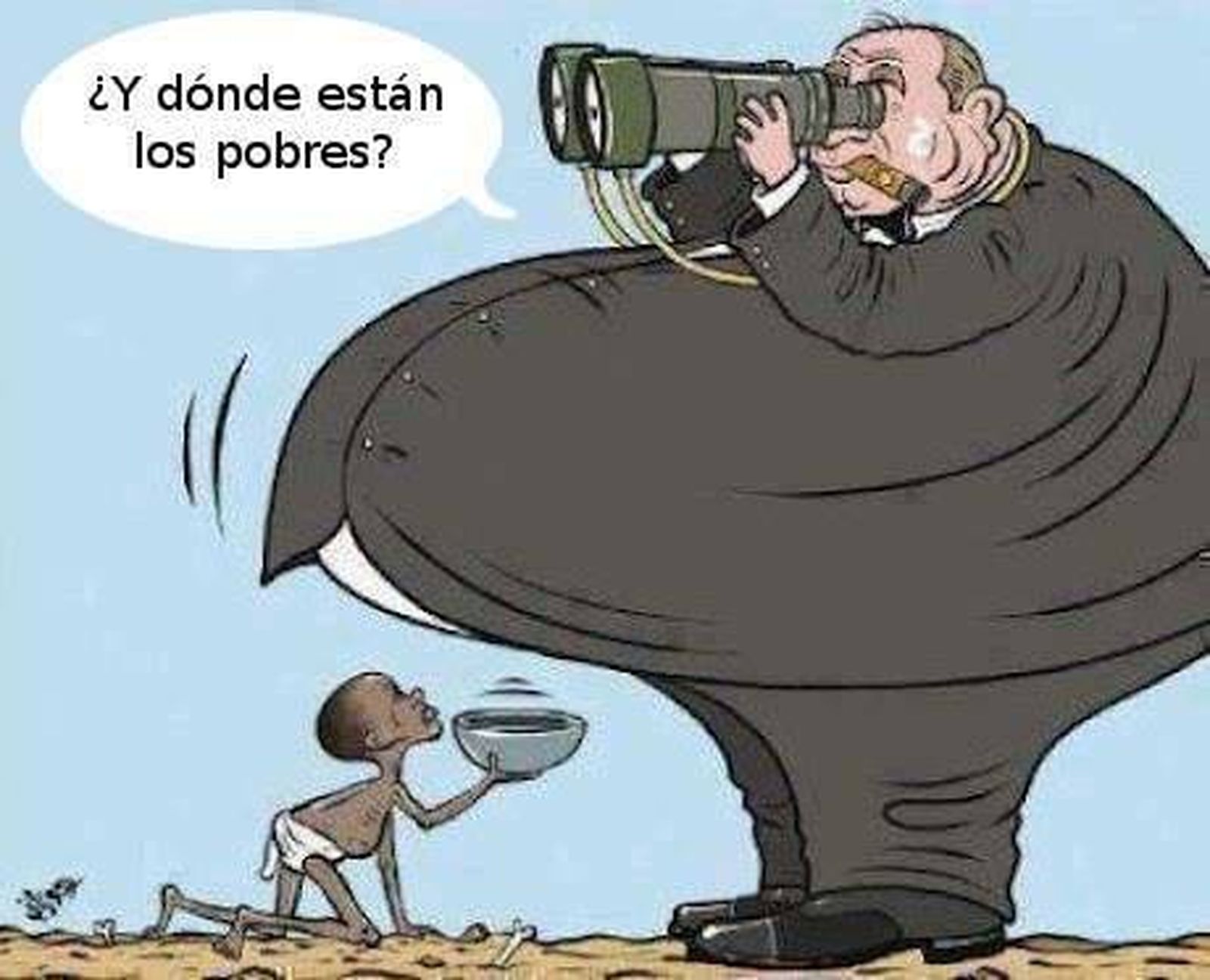 Los ricos no ven a los pobres