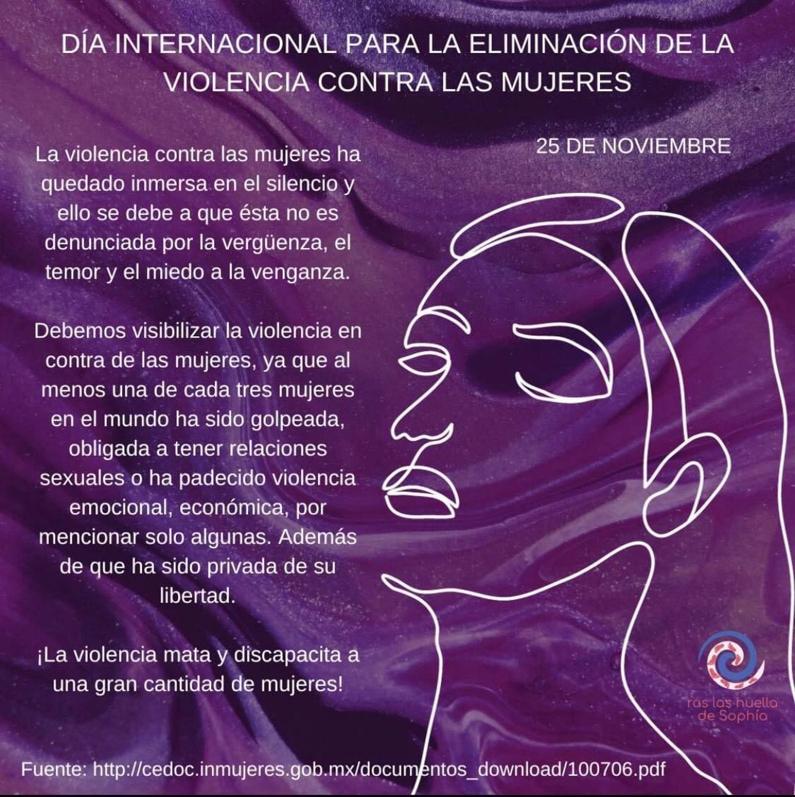 #25N Día Internacional para la eliminación de la violencia  contra la mujer