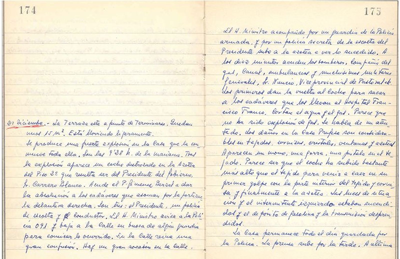 La crónica de los jesuitas sobre el atentado a Carrero Blanco