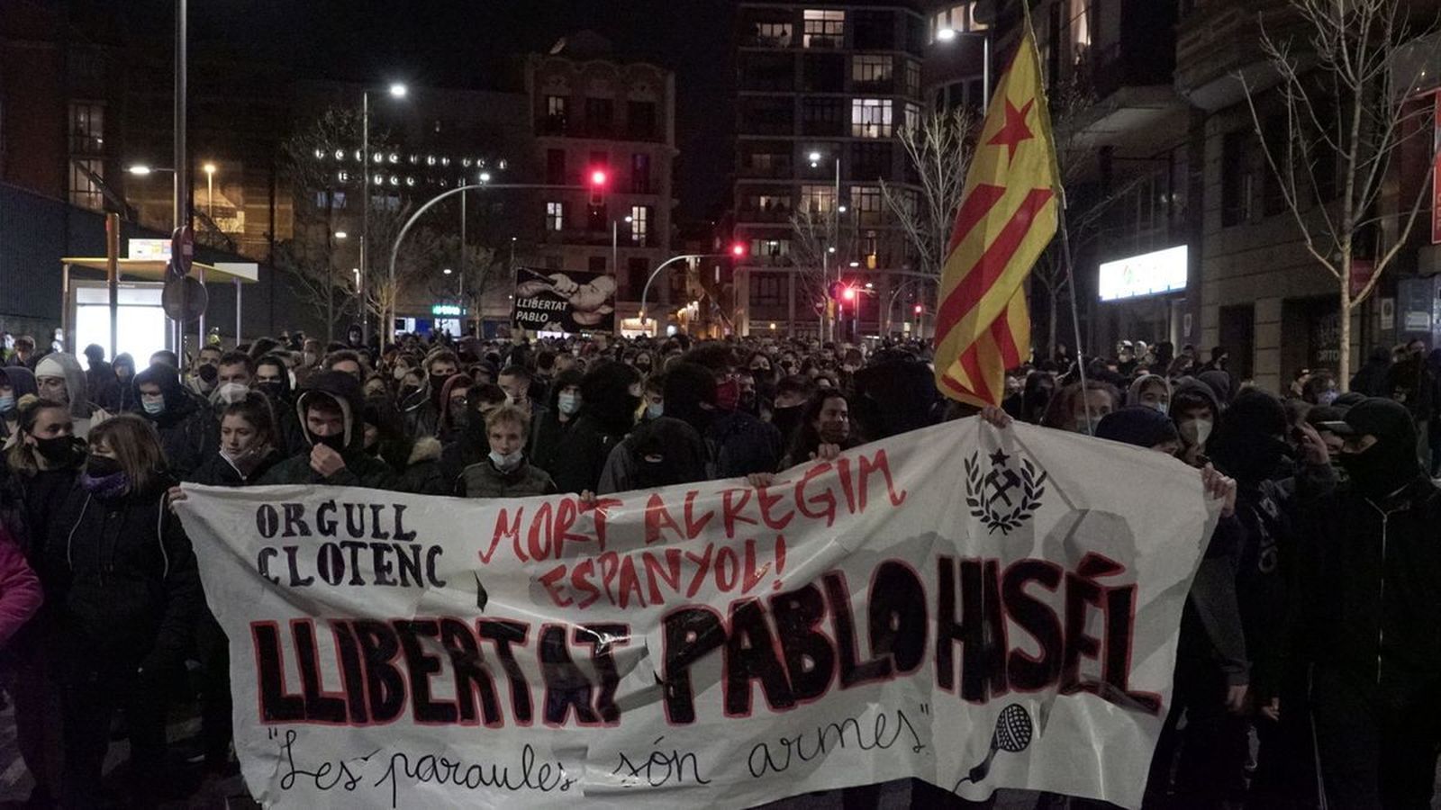 La detención de Hasél, detonante de las movilizaciones.