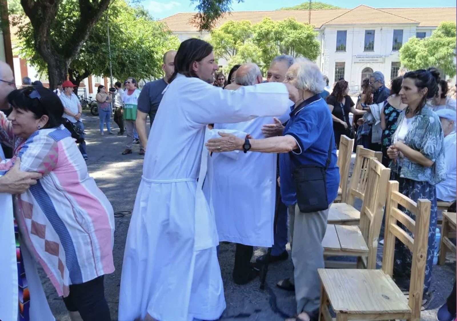 En la misa estuvo presente el premio Nobel de la Paz, Adolfo Pérez Esquivel