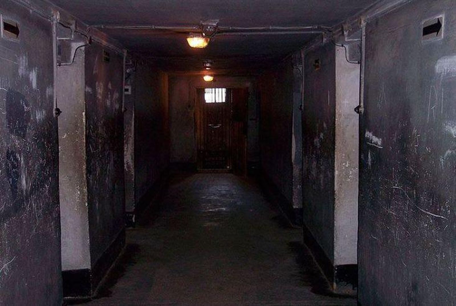 Interior del bloque 11 del campo de concentración.