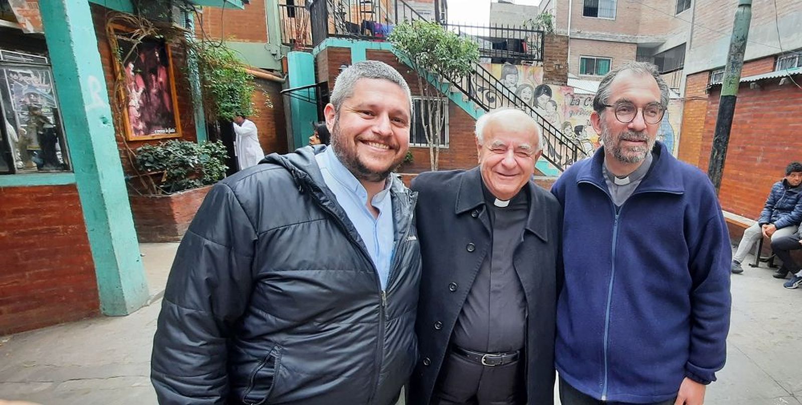 Paglia, feliz en el Hogar de Cristo