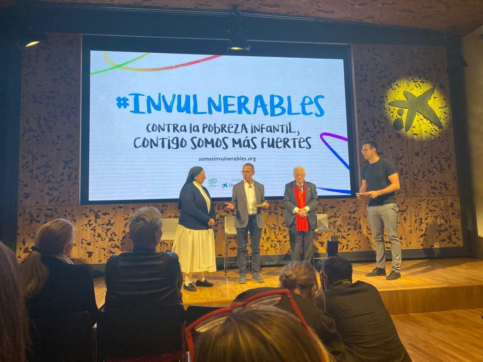 Sor Lucía Caram, el padre Ángel y Sergi Grimau