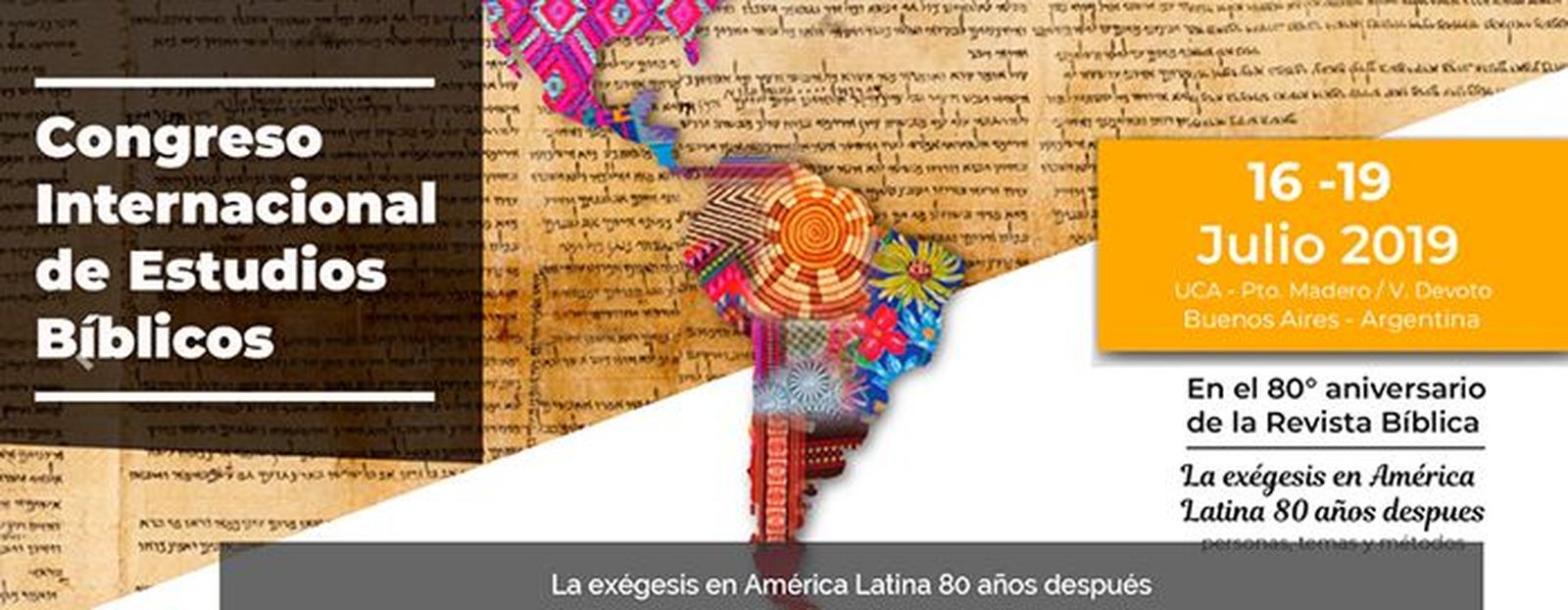 Cartel del Congreso Internacional de Estudios Bíblicos