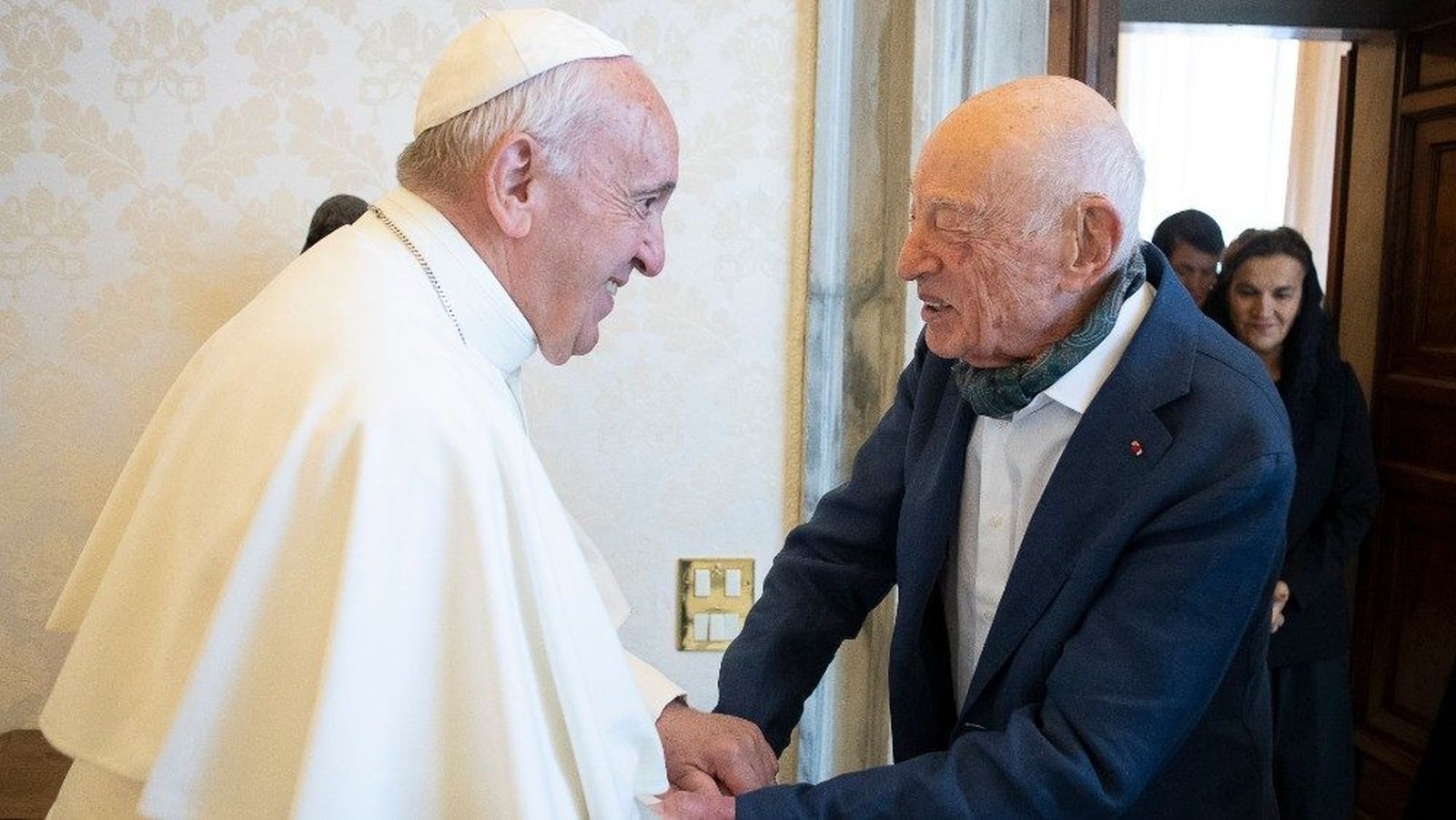 Francisco y Edgar Morin se encontraron en 2019