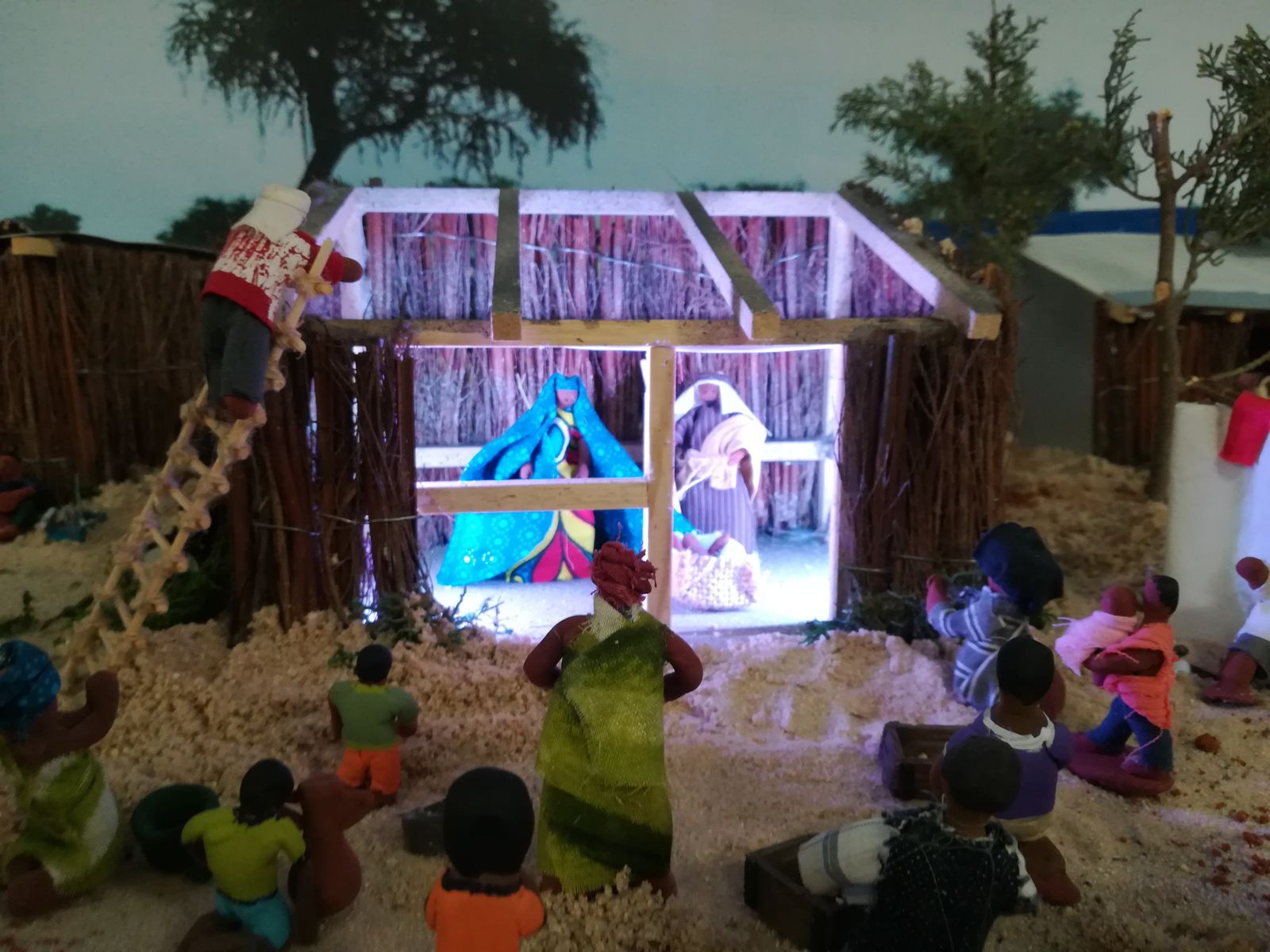 El nacimiento de Jesús en un campo de refugiados.