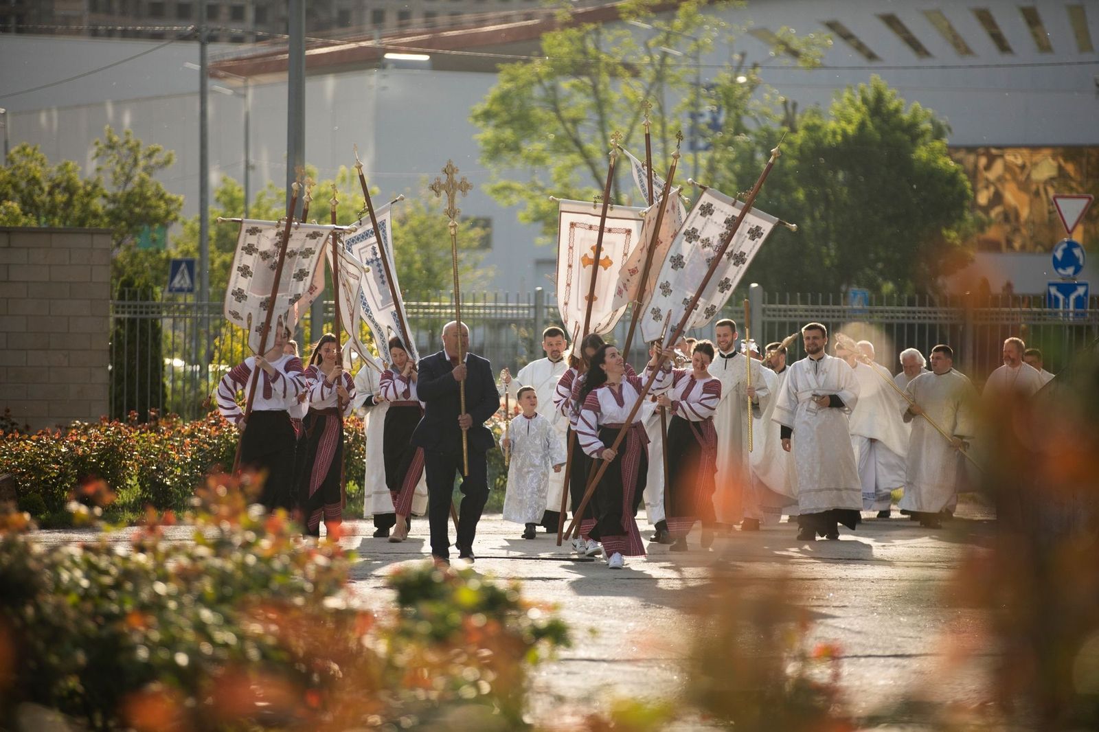 Procesión pascual en Ucrania