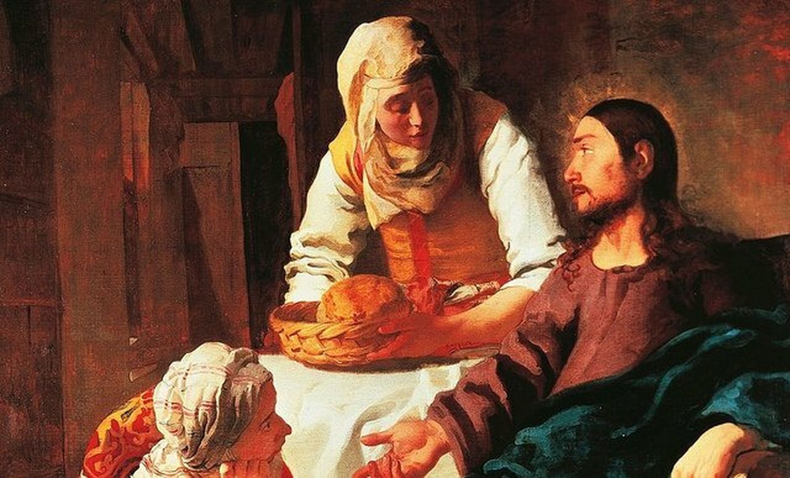 Cristo con Marta y María