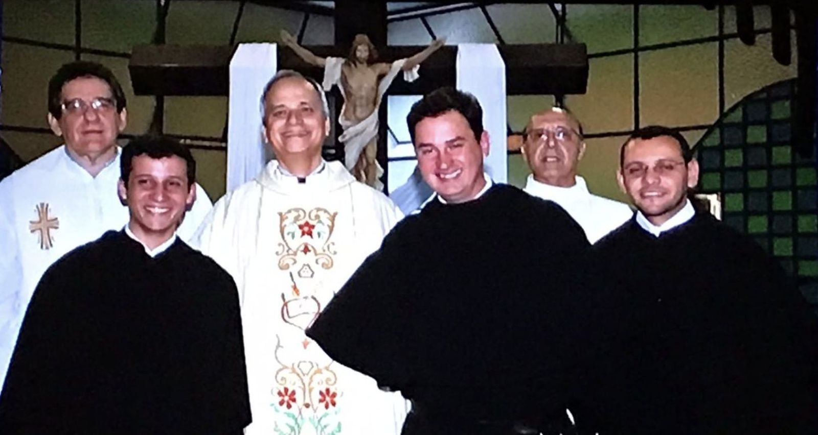 Prevost con Paulo y otros hermanos agustinos
