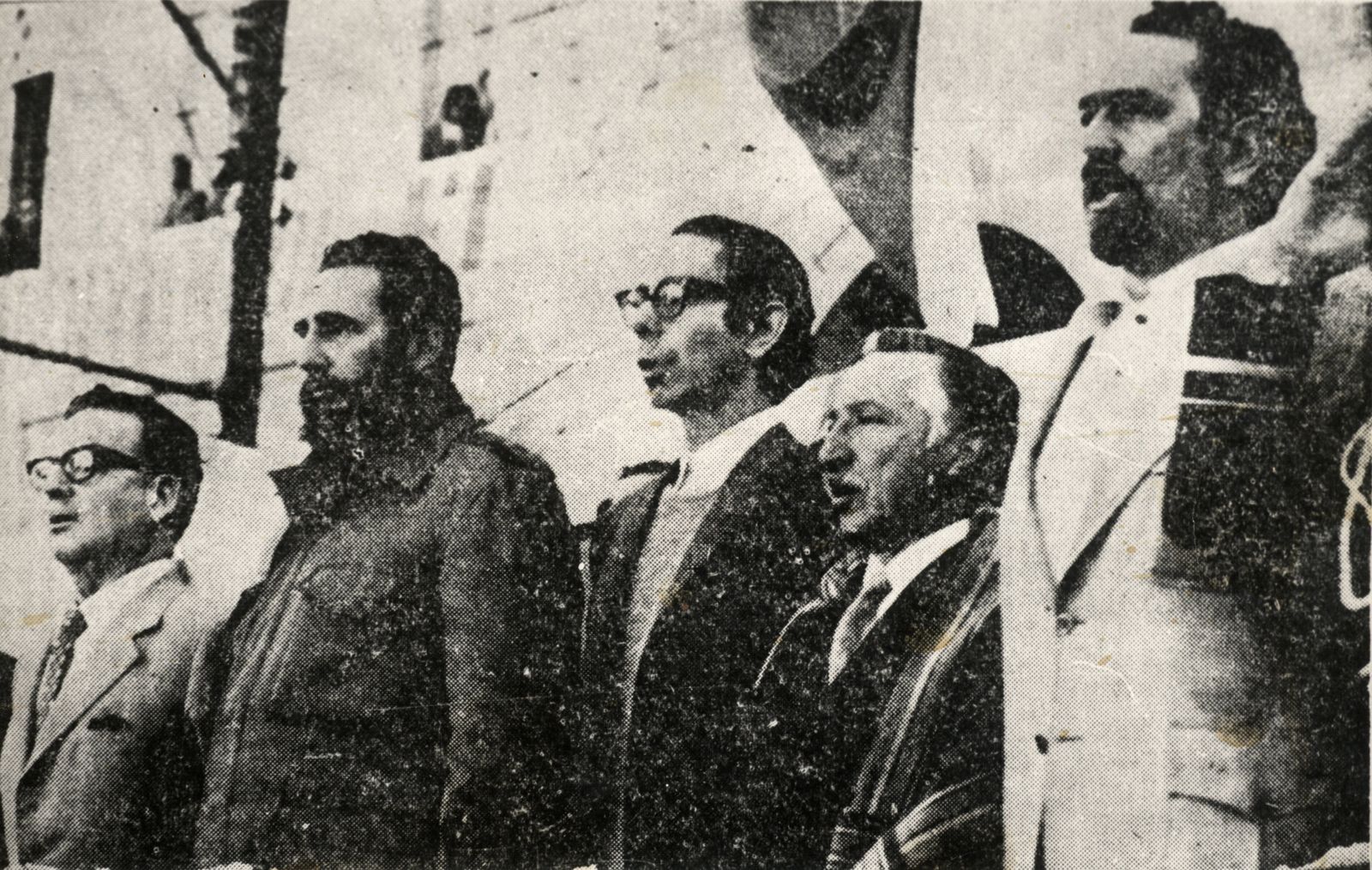 Fidel Castro, Salvador Allende, Carlos Altamirano y Luis Corvalán