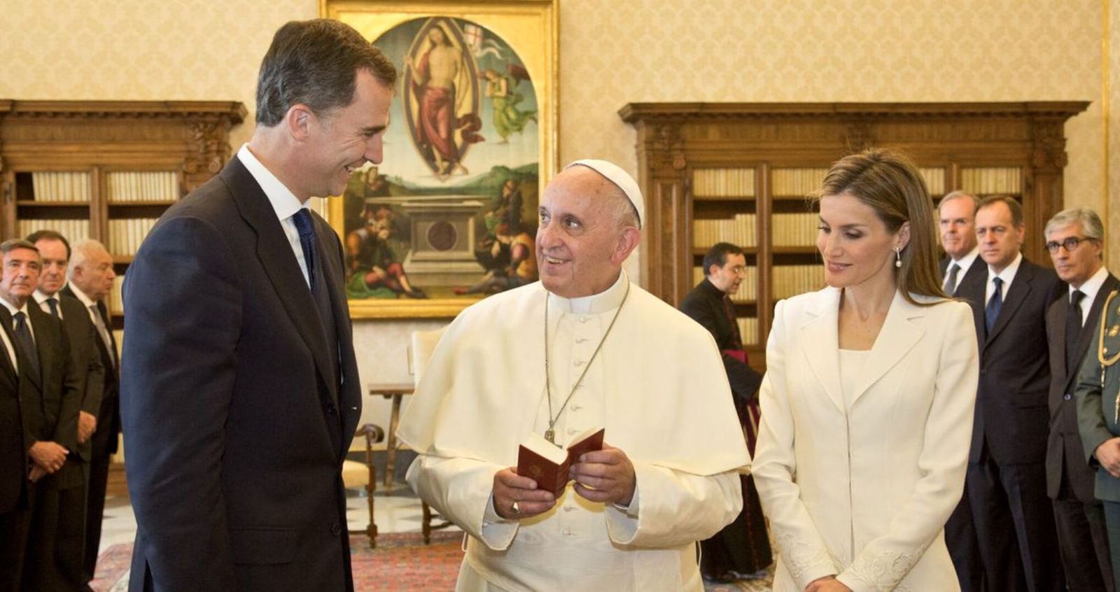 Felipe y Letizia, con el Papa