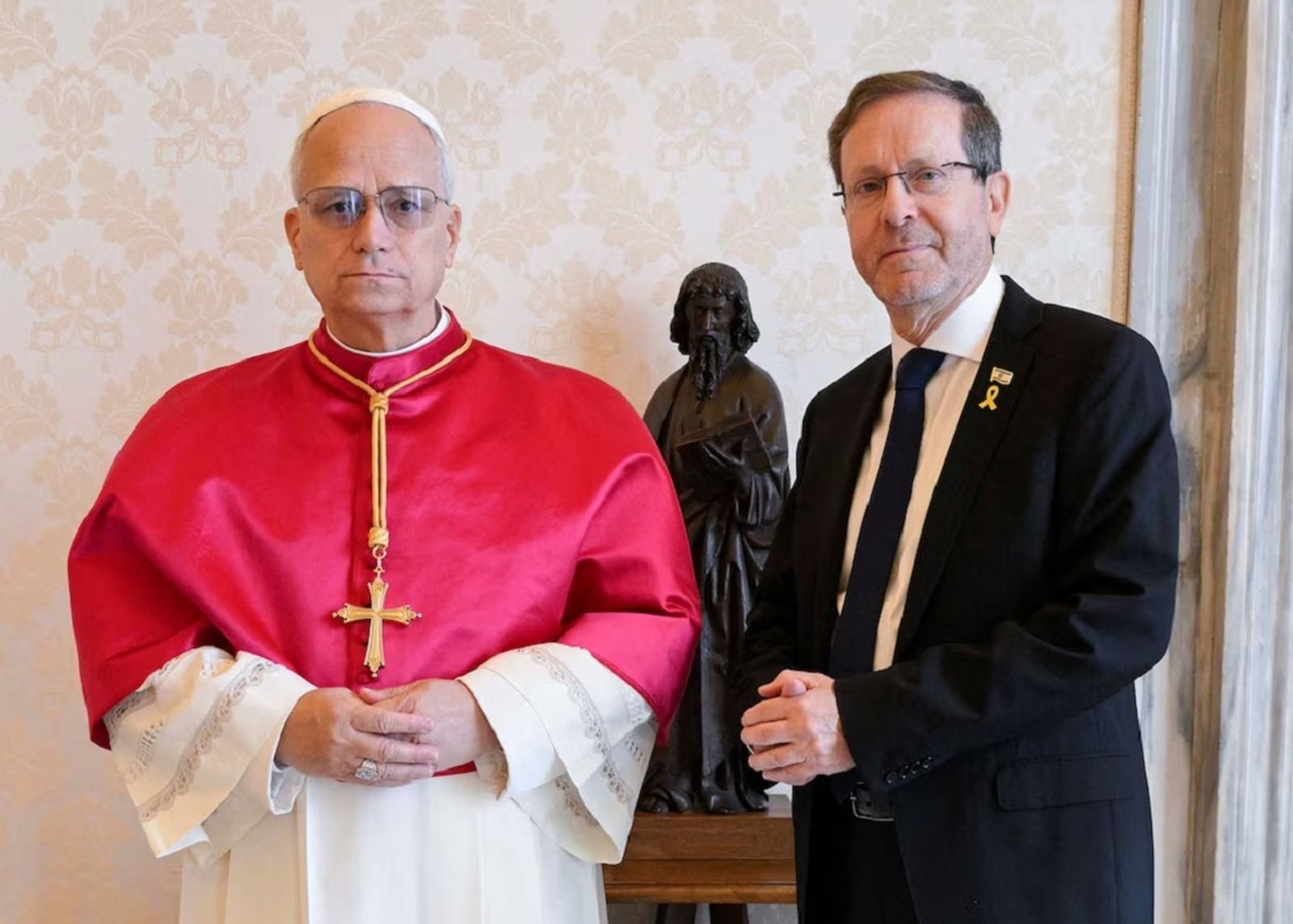 León XIV e Isaac Herzog