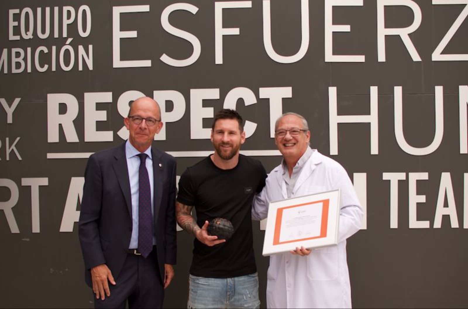 Messi en la edición Pelota de Trapo 2019