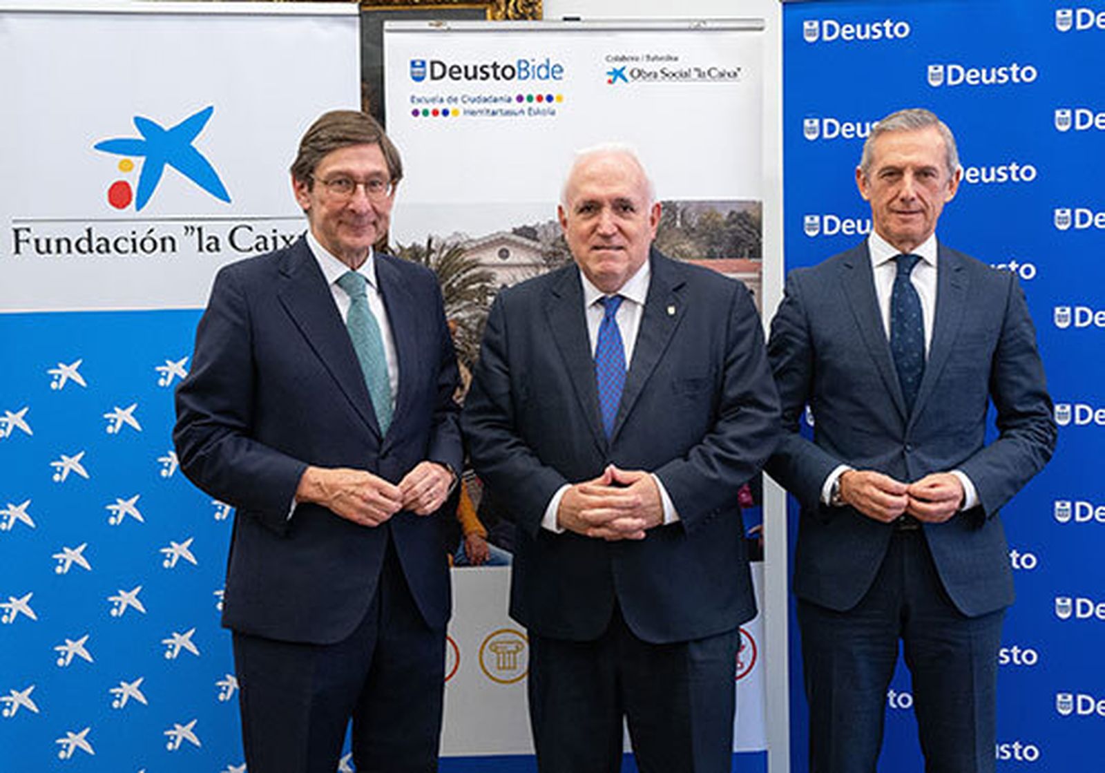 José Ignacio Goirigolzarri, José María Guibert, y Juan Pedro Badiola