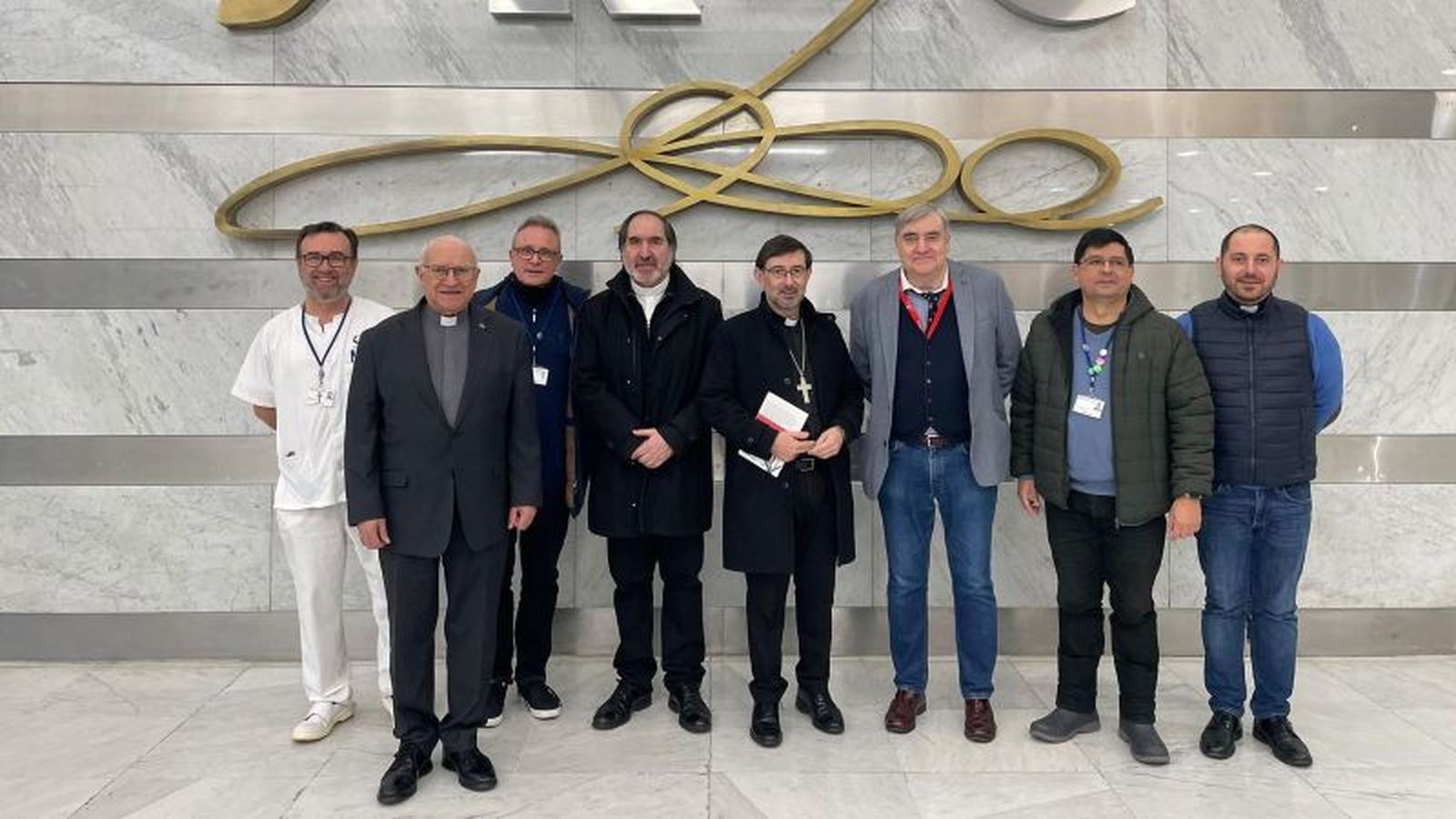 Visita de don José Cobo al Hospital Ramón y Cajal