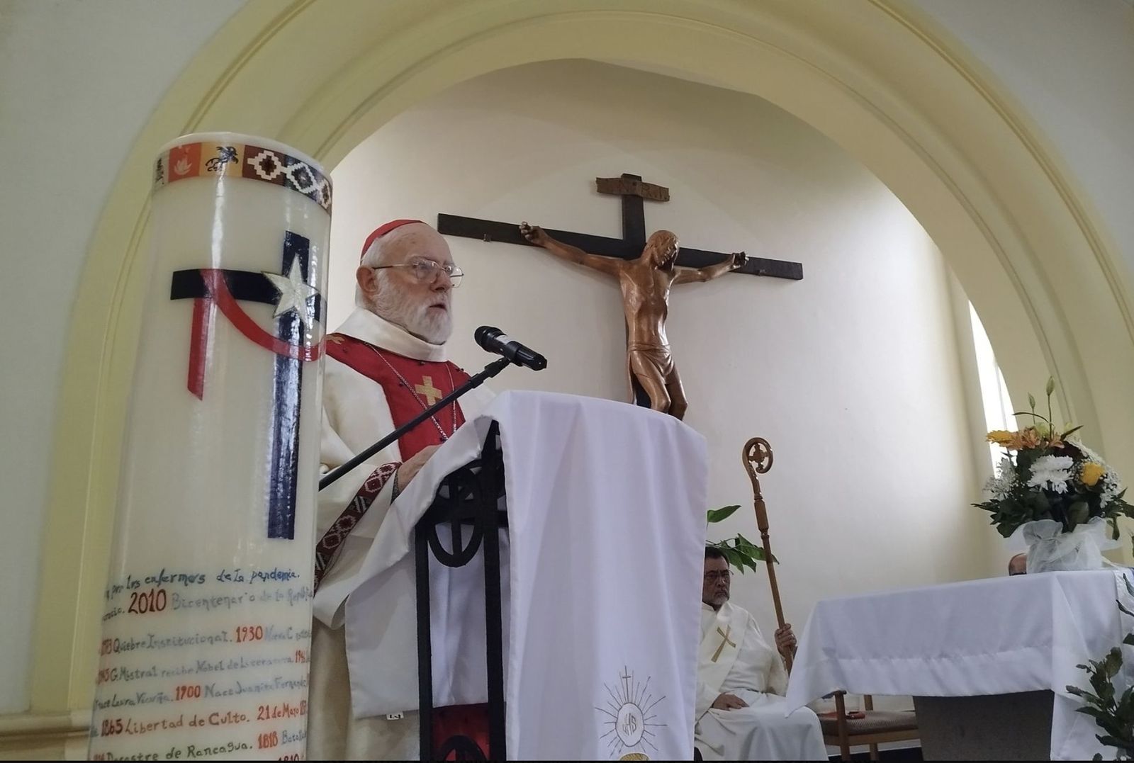 El cardenal Celestino Aós, presidente del Episcopado chileno