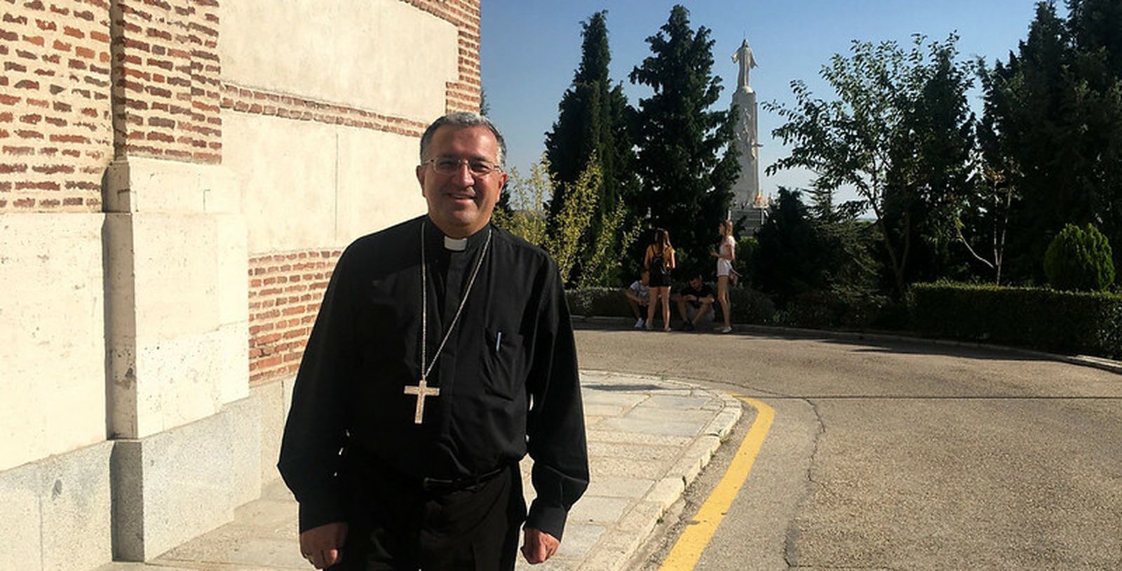Ginés García Beltrán, en el Cerro de los Ángeles