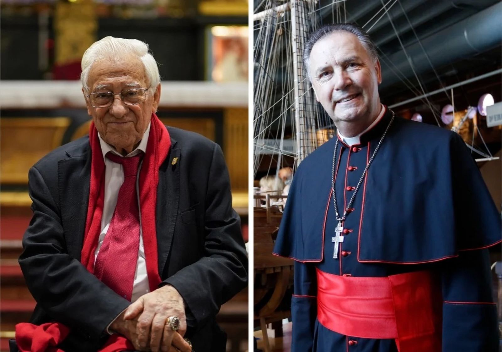 El padre Ángel y el cardenal Fernández Artime