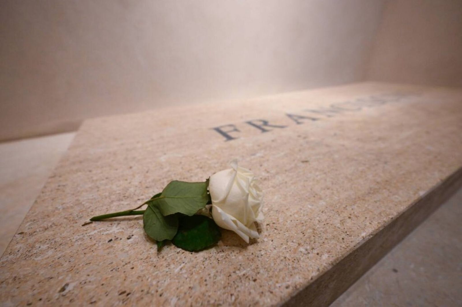 La tumba de Francisco, en Santa María la Mayor