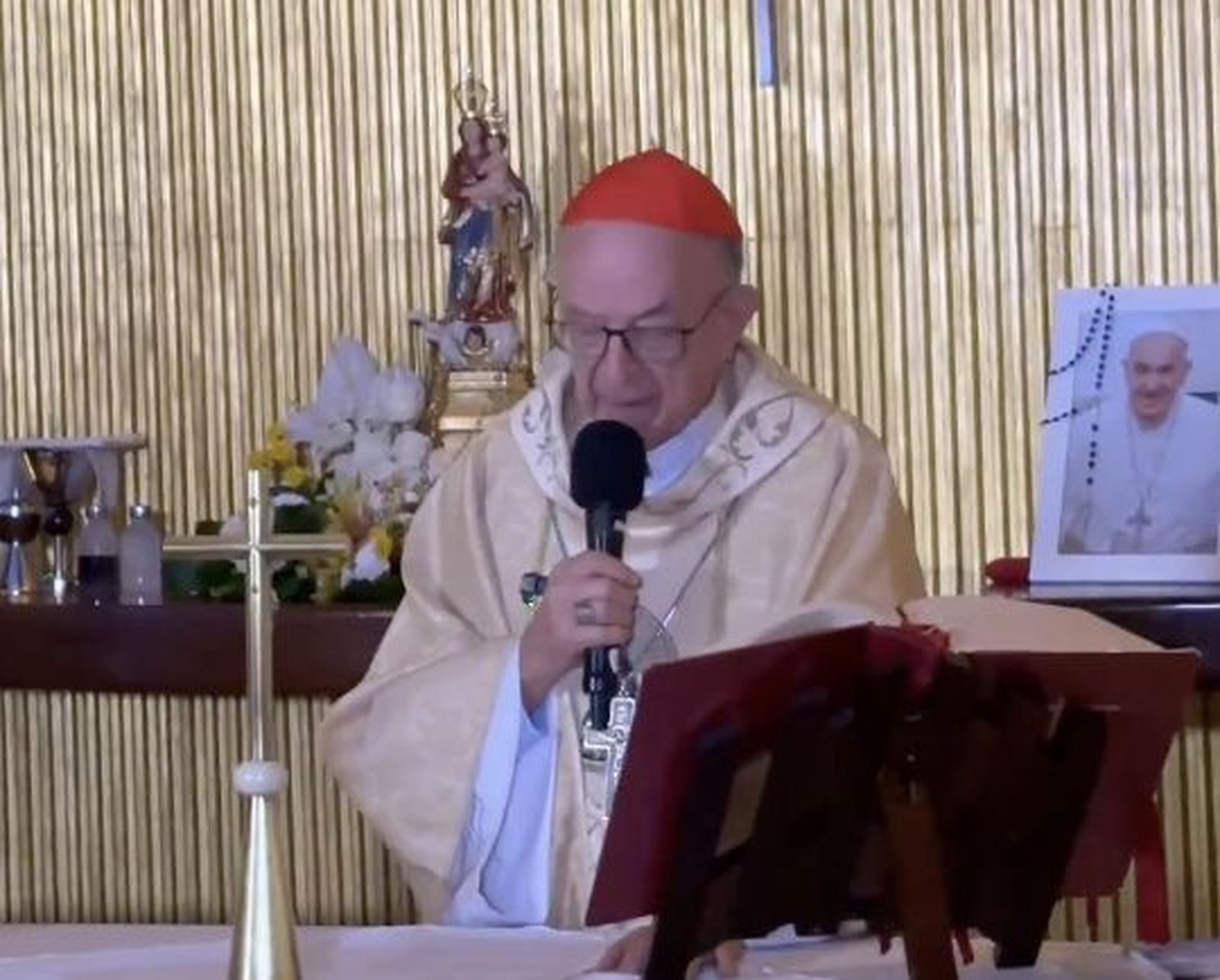 Misa en el Palacio de la Alvorada por el Papa